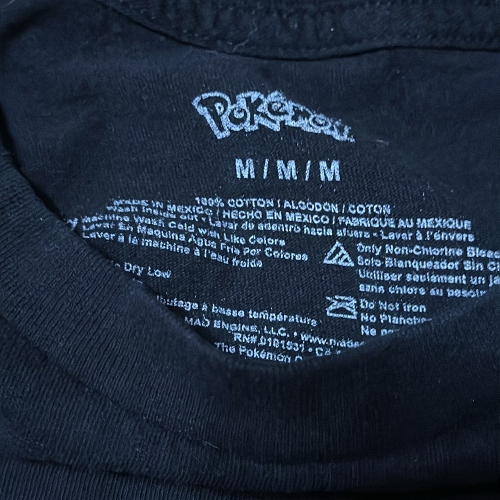 Pokemon Unisex Black T-Shirt, Sz Medium - Picture 3 of 4